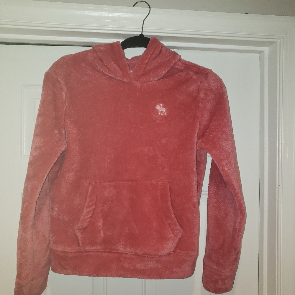 Pink Abercrombie (soft/plush) hoodie